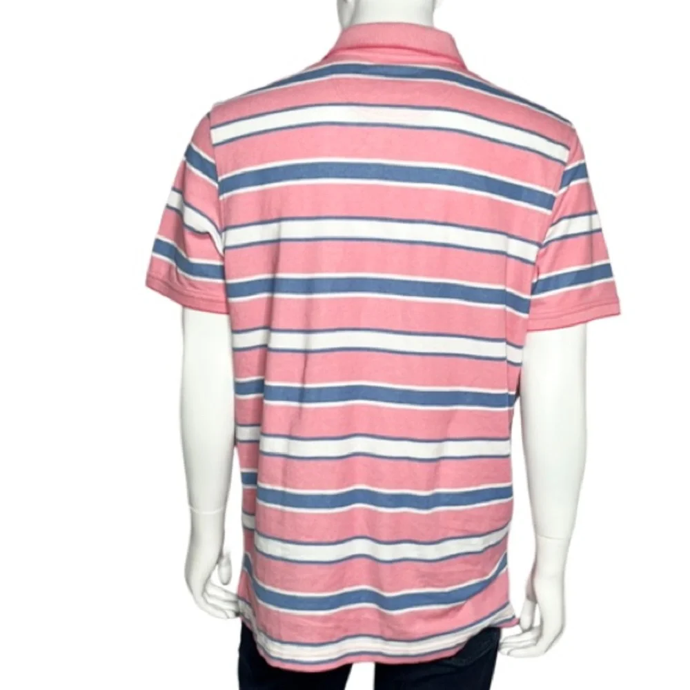 IZOD Sportswear Classic Fit Performance Striped Polo‎ Shirt Size Large